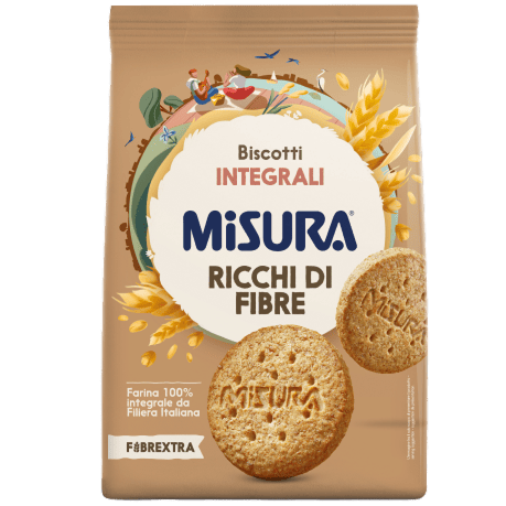 Immagine del packaging Biscotti Integrali Misura - Linea Fibrextra