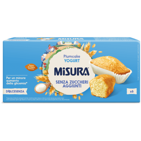 Immagine del packaging del Plumcake Yogurt Misura della Linea Dolcesenza