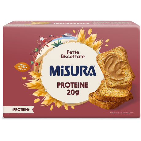 Immagine del packaging delle Fette biscottate Misura della Linea Protein