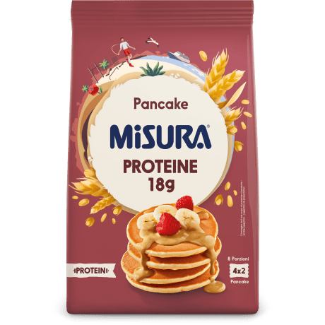 Immagine del packaging dei Pancake Misura della Linea Protein